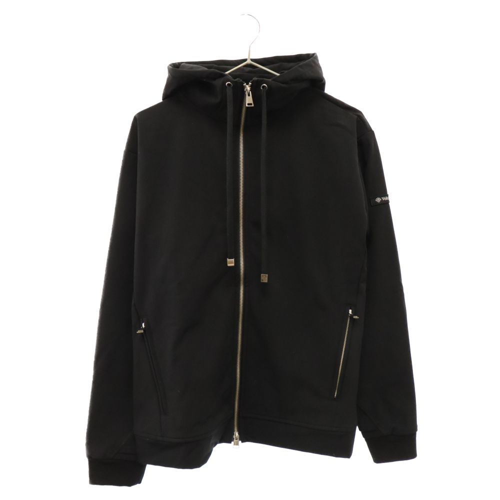 Volturno (ヴォルトゥルノ) Slim Fit Zip Up Hoodie VC-01-01235-05 スリムフィット ジップアップパーカー ブラック