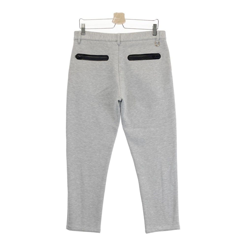 サイズ：M V12 ヴィトゥエルヴ ジップロゴ スウェットパンツ グレー系