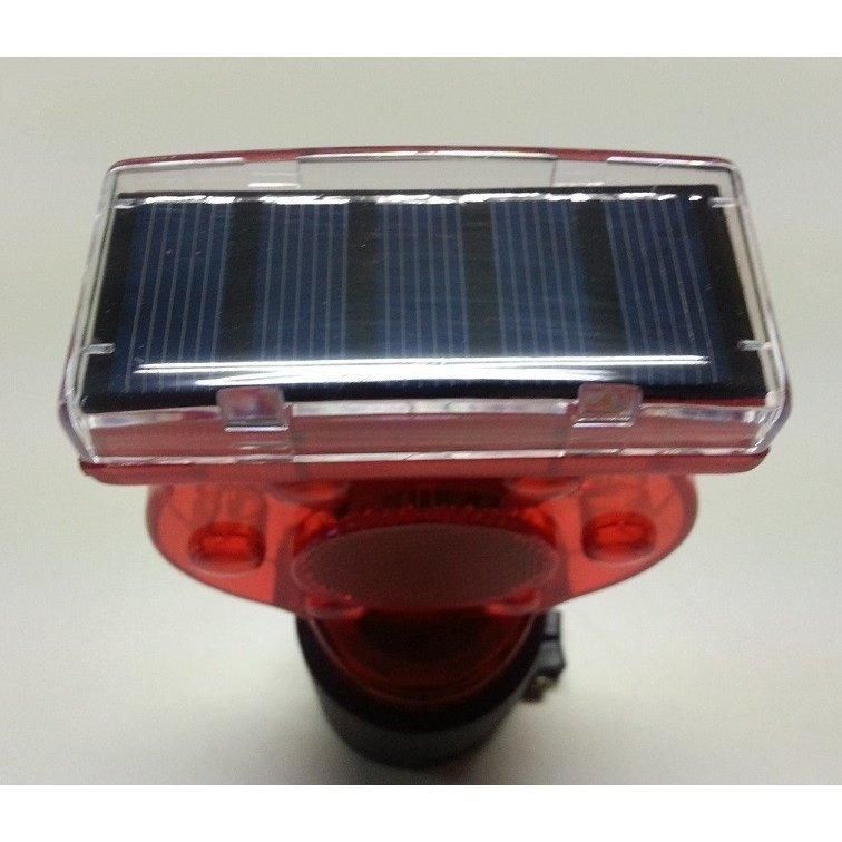 ソーラー工事灯 単管取付バイス付 小売業者 10個セット ソーラー保安灯