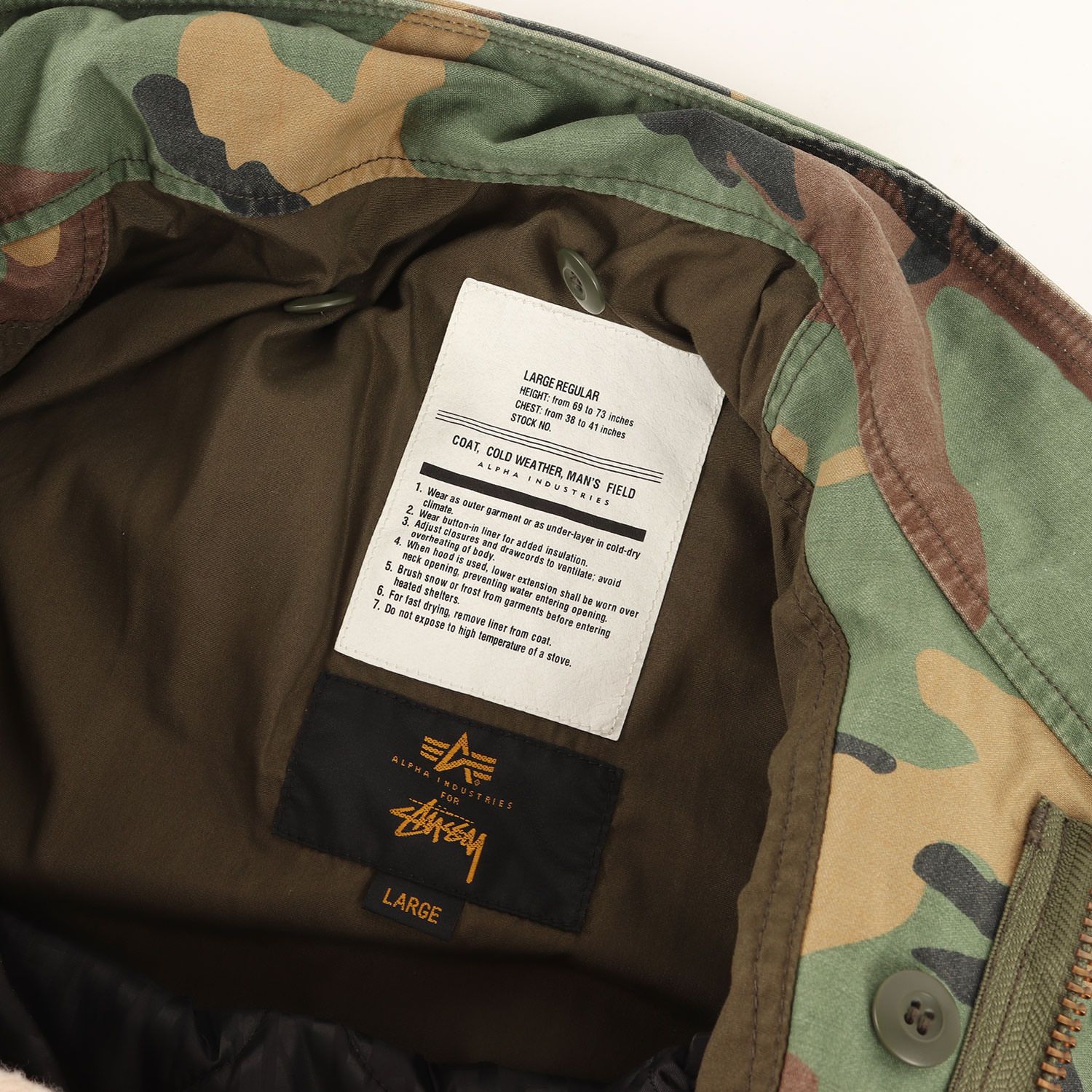 美品 STUSSY ステューシー ジャケット サイズ:L ALPHA キルティング 