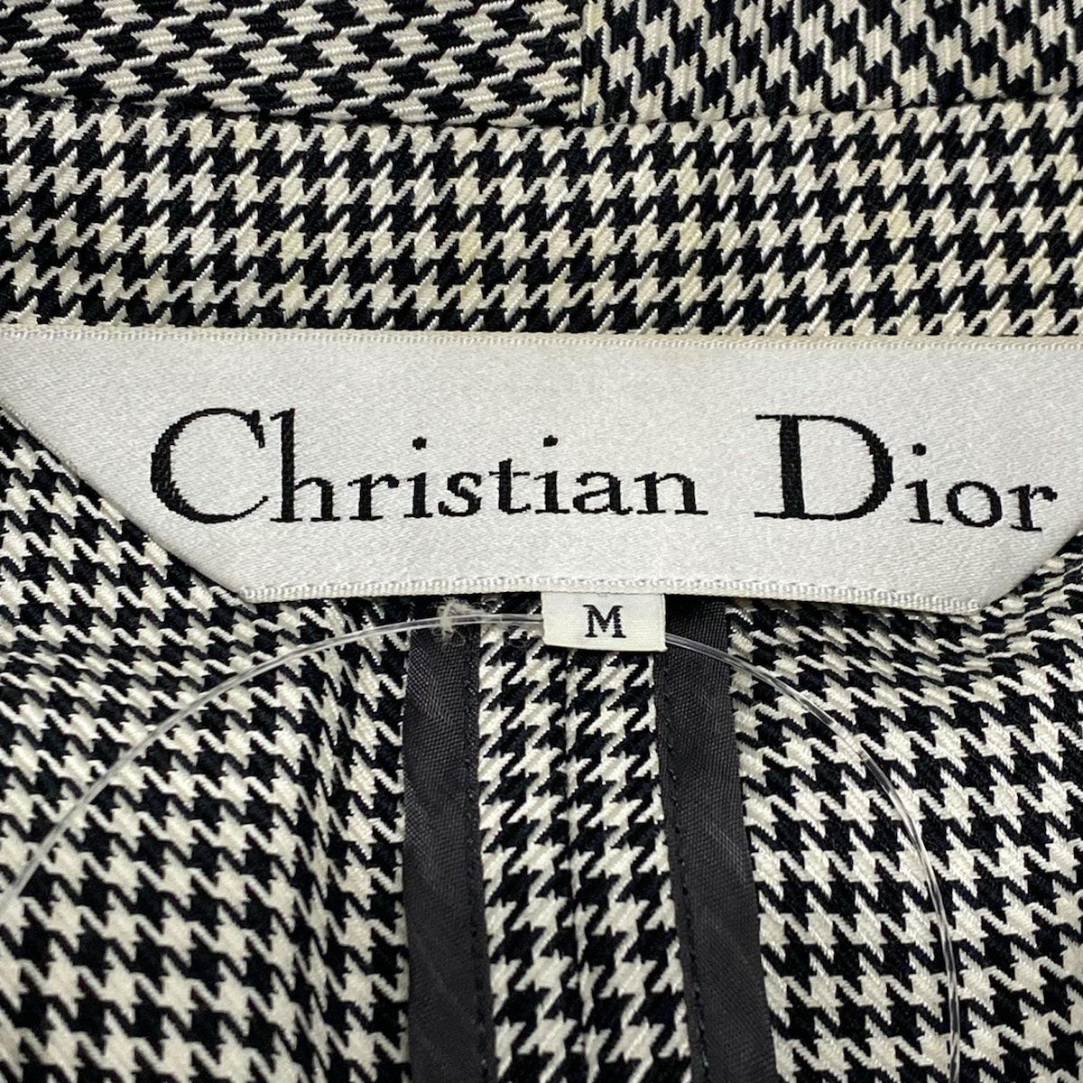 DIOR | クロップド ジャケット ハウンドトゥース ウール