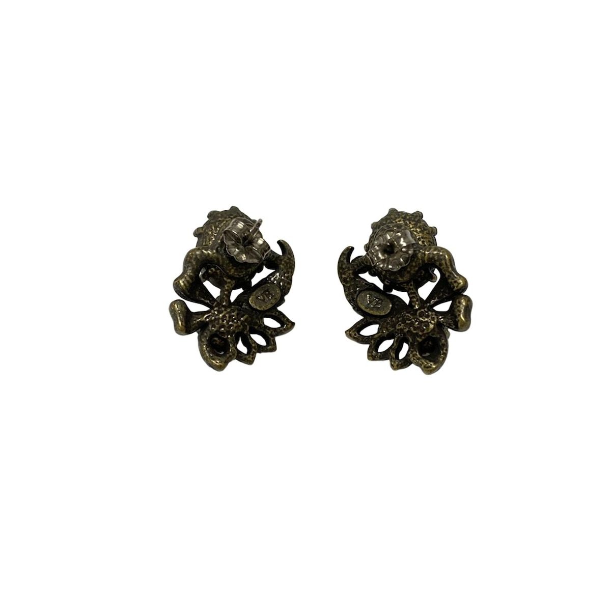 【最安値挑戦中】 VENDOME BOUTIQUE ヴァンドームブティック ピアス - 金属素材×フェイクパール×ラインストーン 全国送料 無料！