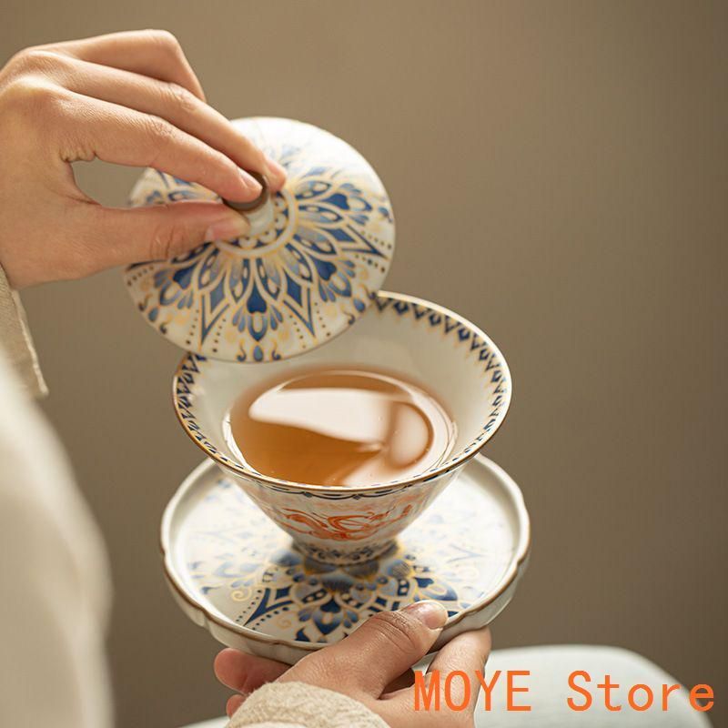 景徳鎮セラミックラビング、飛ぶ敦煌ボウル陶磁器茶碗 景徳鎮セラミックラビング、飛ぶ敦煌ボウル 陶磁器 新品未使用
