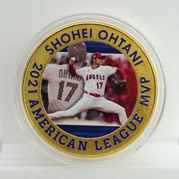 The Highland Mint 大谷翔平2021年 アメリカンリーグ MVP獲得 記念ゴールドコイン 趣味雑貨
