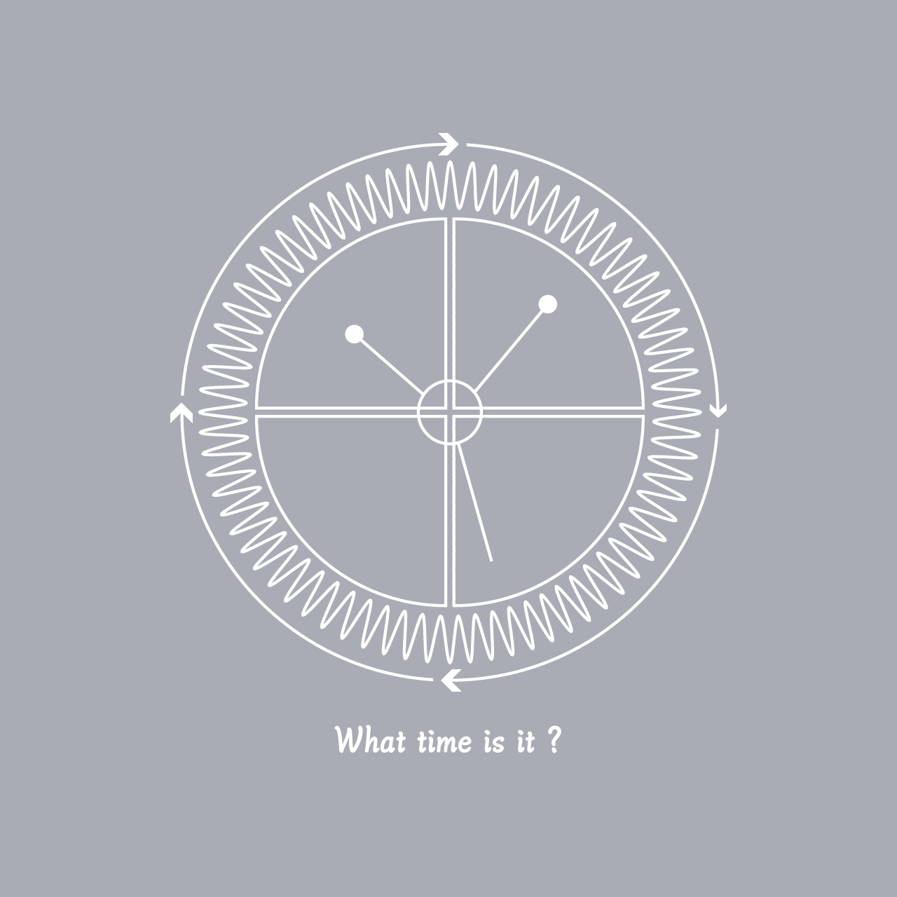 グラフィックスウェット　What time is it Black -Sweat-