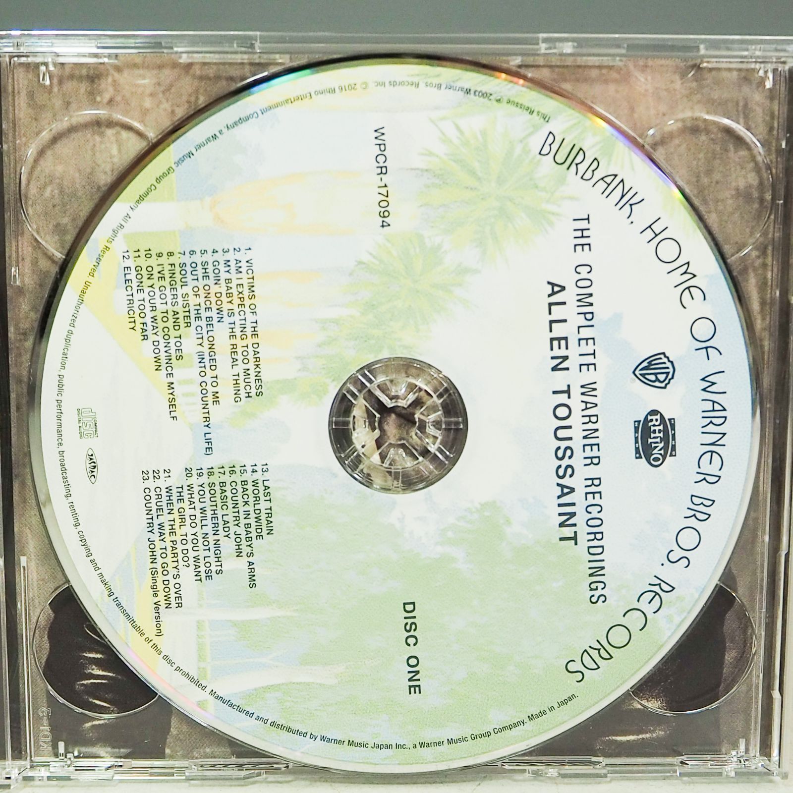 K9282 アラン・トゥーサン the Complete Warner Recordings 2枚組 CD 