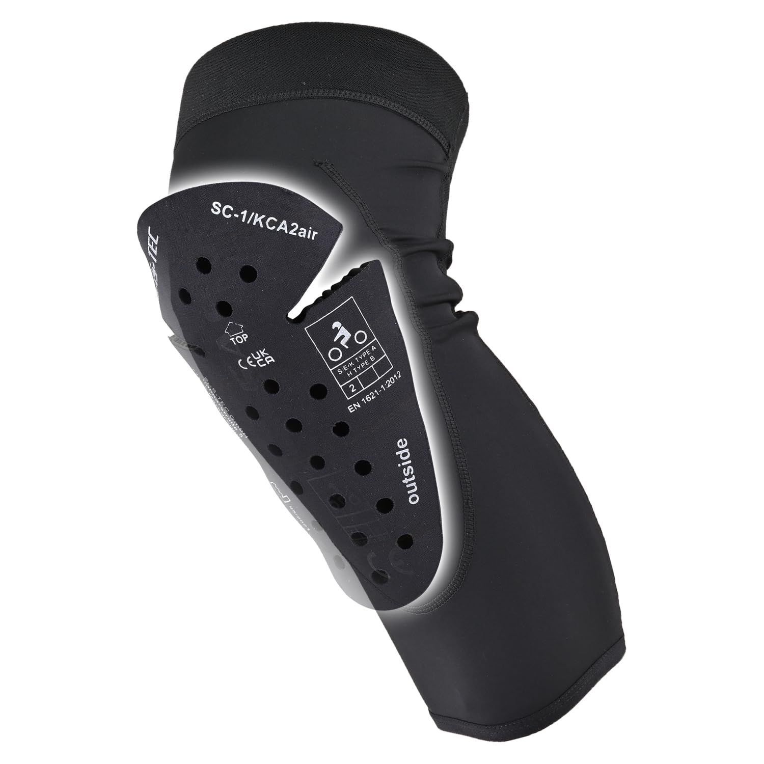 ひざ用|Lサイズ デイトナ Daytona SAS-TEC サステック バイク用 プロテクター 膝 トリプルフレックス 薄型 CEレベル2 瞬間硬化 スリムプロテクトガード|ひざ DP-004 Lサイズ 44036