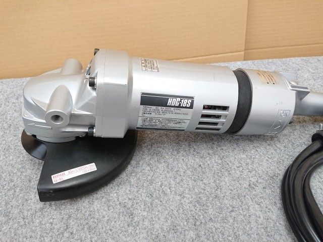 ♥品 日本電産テクノモータ 高周波ディスクグラインダ HDG-18S 180mm 400Hz 防振アングル型 ニデック