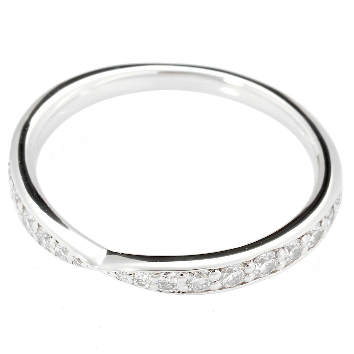 ティファニー ハーモニー バンド リング 指輪 ダイヤモンド Pt950 9号  