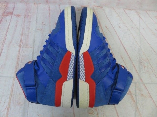 【中古】adidas ｱﾃﾞｨﾀﾞｽ ｽﾆｰｶｰ FORUM MID NBA PISTONS 060125 ﾌﾞﾙｰ 28.0cm 991804612