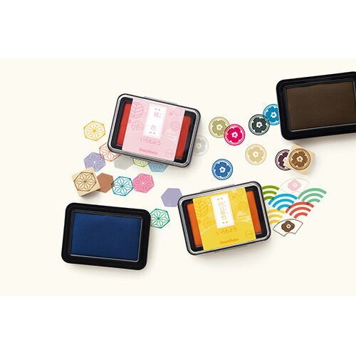 まとめ シャチハタ スタンプパッド いろもよう 山吹色 HAC1-CY ×10セット