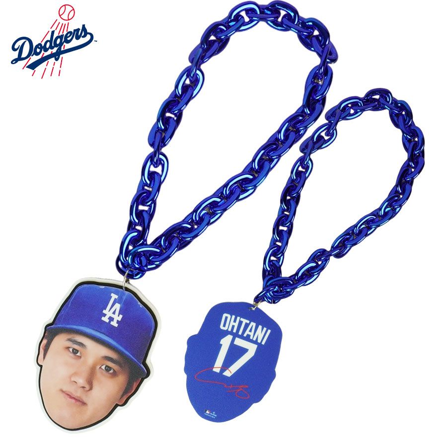 FOCO 大谷翔平 チームネックレス チェーン #17 大谷翔平 インテリア 応援グッズ FOCO MLB 公式アイテム 3D