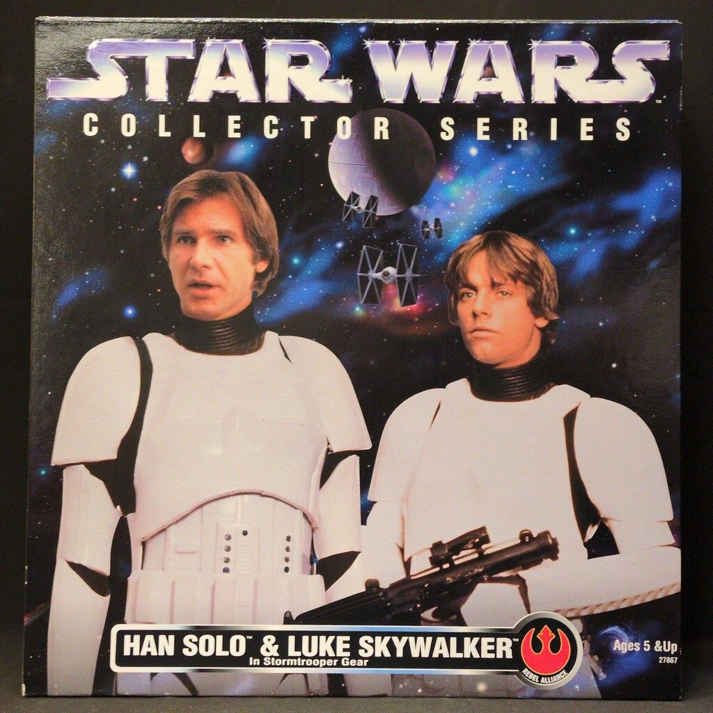 12 inches Star Wars Han Solo & Luke Skywalker in Stormtro