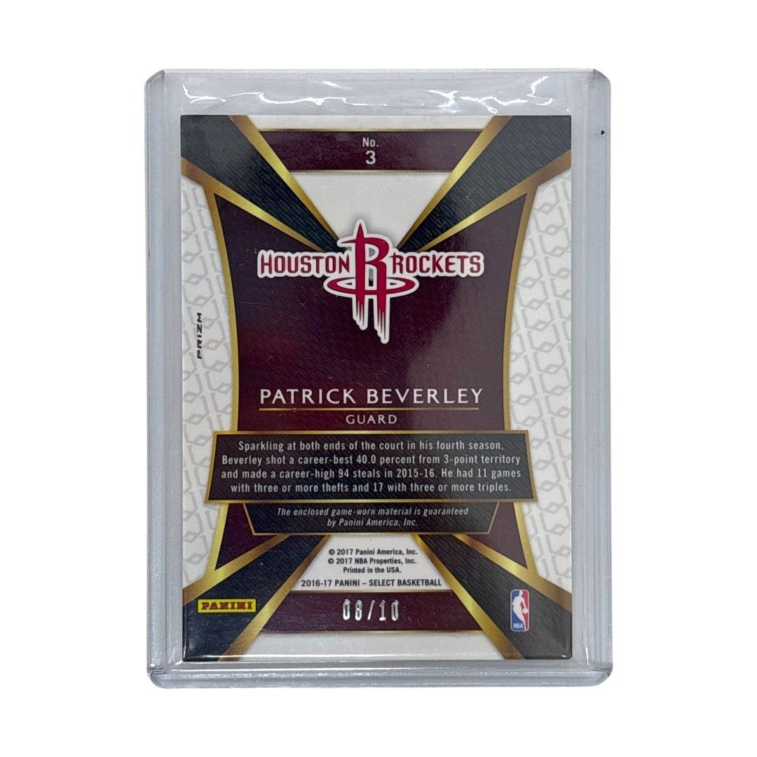 PANINI NBAカード SELECT SPARKS PRIZM PATRICK BEVERLEY ROCKETS 08/10 #3 送料無料 中古 IT1 PATRICK PANINI NBAカード SELECT SPARKS PRIZM BEVERLEY