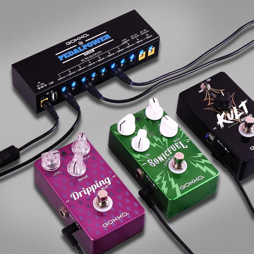 ギターエフェクター 5Pまとめ 新着商品】GOKKO AUDIO パワーサプライ エフェクターペダル用