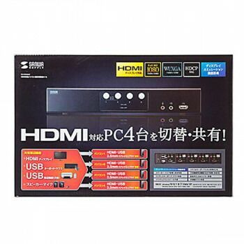 サンワサプライ HDMI対応パソコン自動切替器 4 1 SW-KVM4HHC