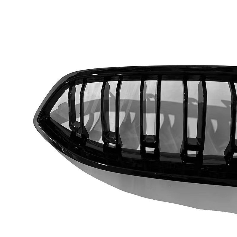 2025-2025 BMW 8シリーズ G14 G15 G16用 ダブルライン 亮黑 光沢ブラック 中網 ABS素材 交換用 FFCRYSTALESIA_COM