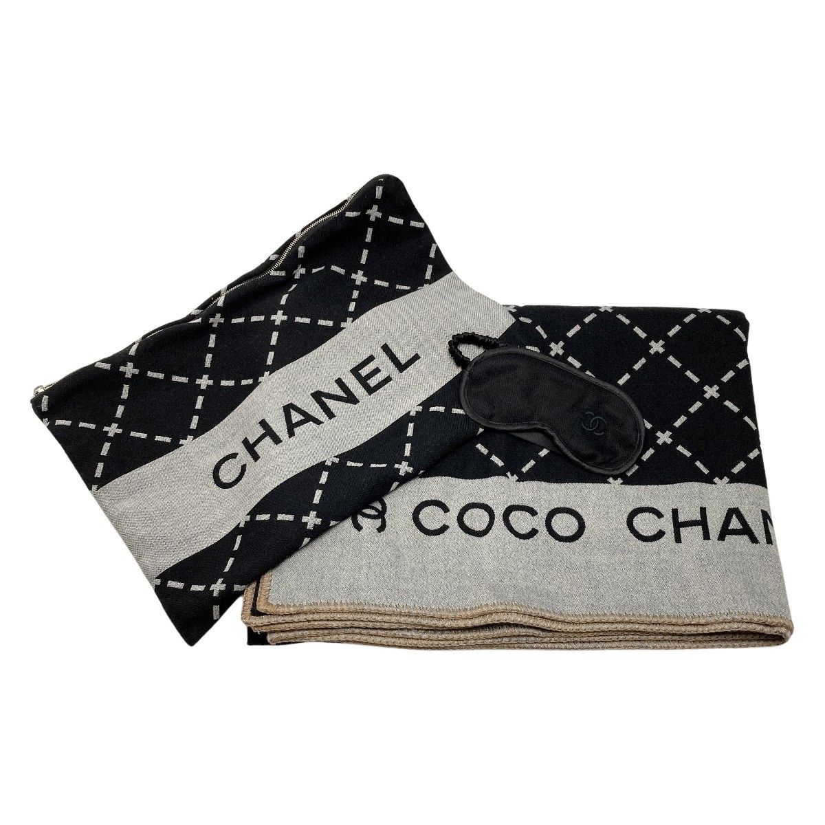 CHANEL シャネル ココマーク トラベルセット ブランケット アイマスク  