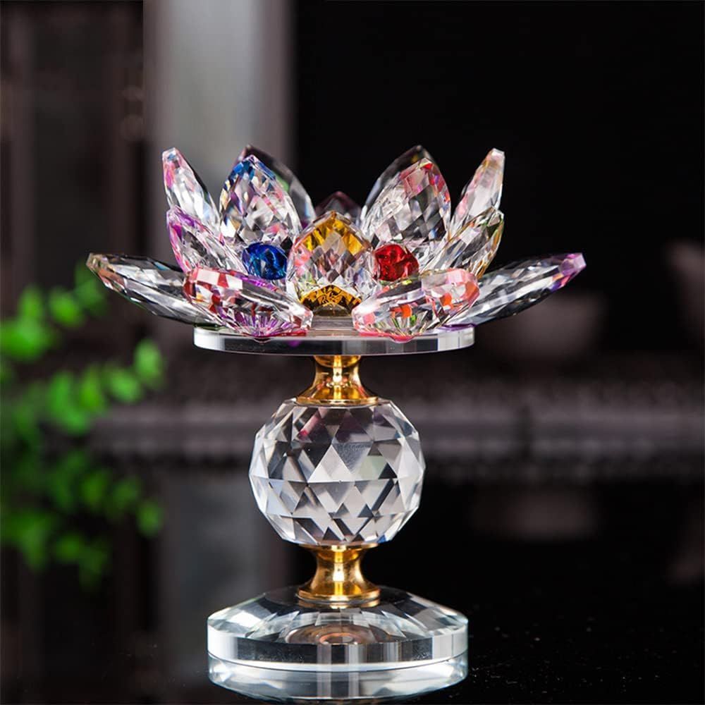 蓮】キャンドルホルダー ガラス製 ロータス 置物 花 蓮の花 インテリア