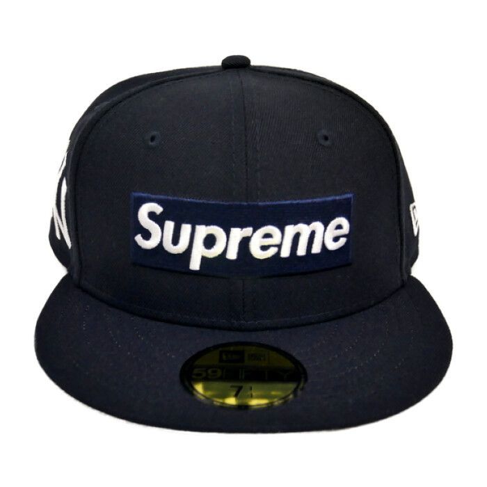 Supreme Yankees Capネイビーキャップ 7 1/4
