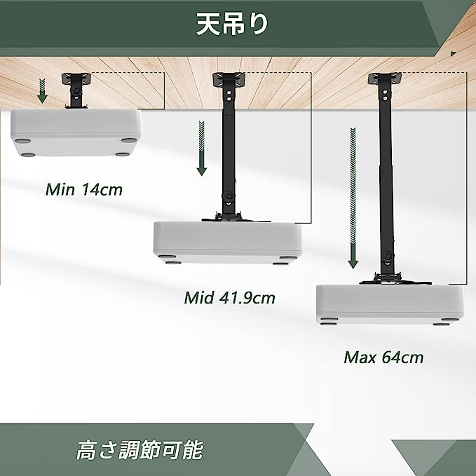 超ポイント 天吊り壁掛けタイプ 黒い天吊り・壁 GIBBON MOUNTS プロジェクターマウント ブラケット スチール製 天吊り金具  壁掛け360度回転可能金具 プロジェクターホルダー (天吊り壁掛けタイプ)… ::66133 5842.84円 カメラ 