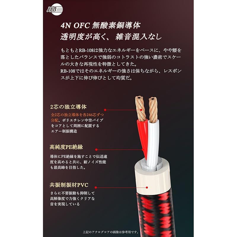 JIB RB-108スピーカーケーブル1.5m 2本セット 81Rgnh0TORL._UF350,350_QL80_.jpg