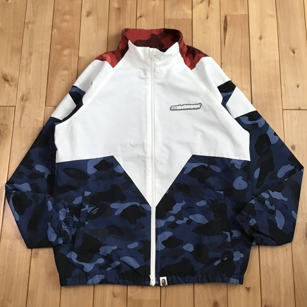 BAPE STA Track Top Jacket Lサイズ a bathing ape star Blue camo 