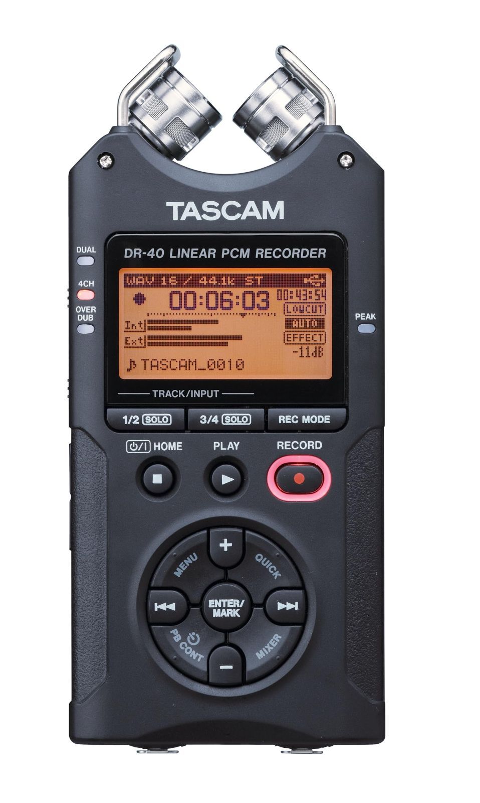 TASCAM タスカム DR-40 VER2-J 4ch リニアPCMレコーダー 24bit|96kHz ハイレゾ ハンディレコーダー Youtube ASMR 音楽 野鳥 鉄道録音