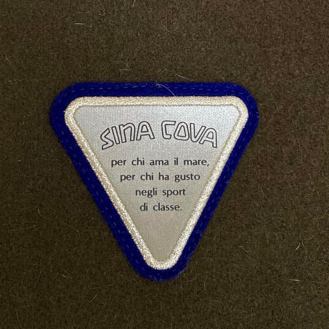 SINA COVA シナコバ 袖レザー ワッペン スタジャン ブルゾン メンズ 秋
