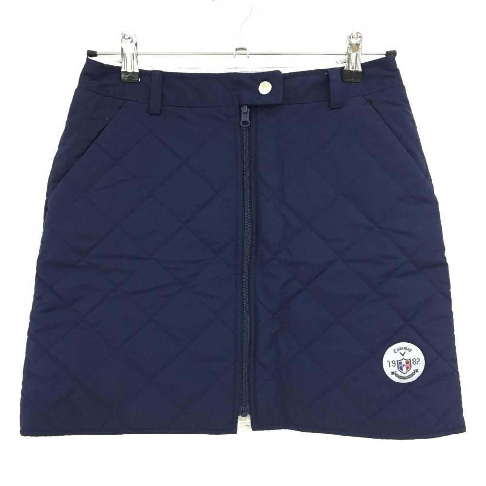 キャロウェイ 中綿リバーシブルスカート ネイビー キルティング  レディース M ゴルフウェア Callaway