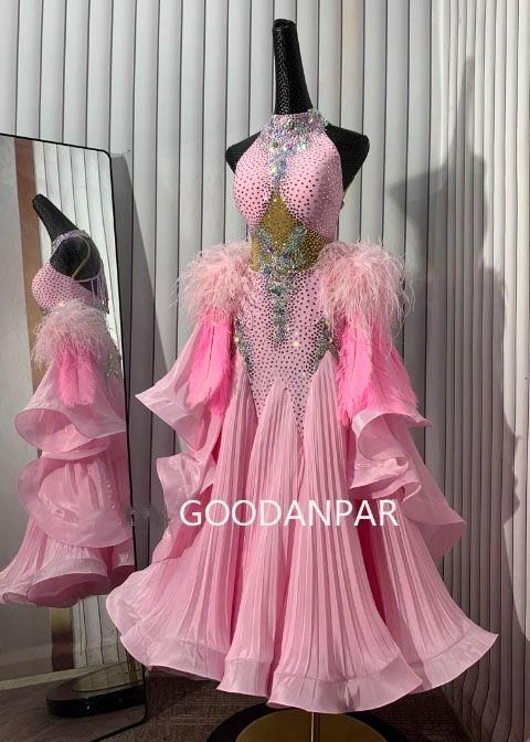 オーダーメイド 社交ダンス衣装 スタンダードドレス 色変更可 オーダー