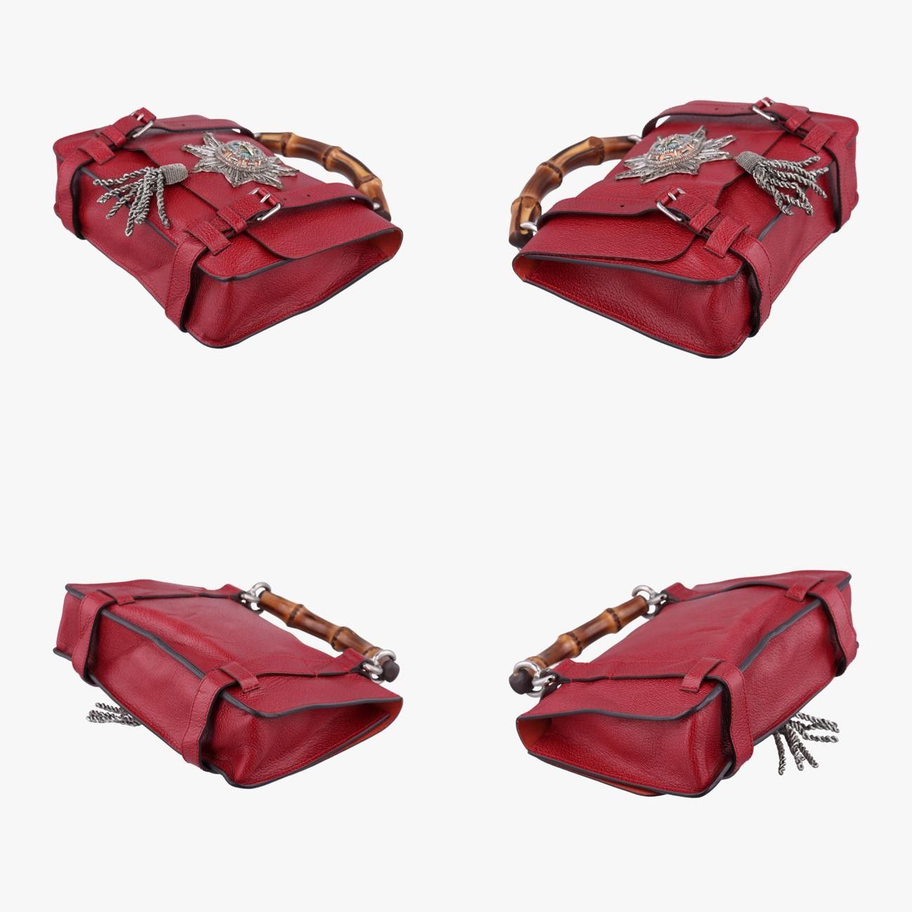 グッチGucciバンブーレッドレザー484676B022976261