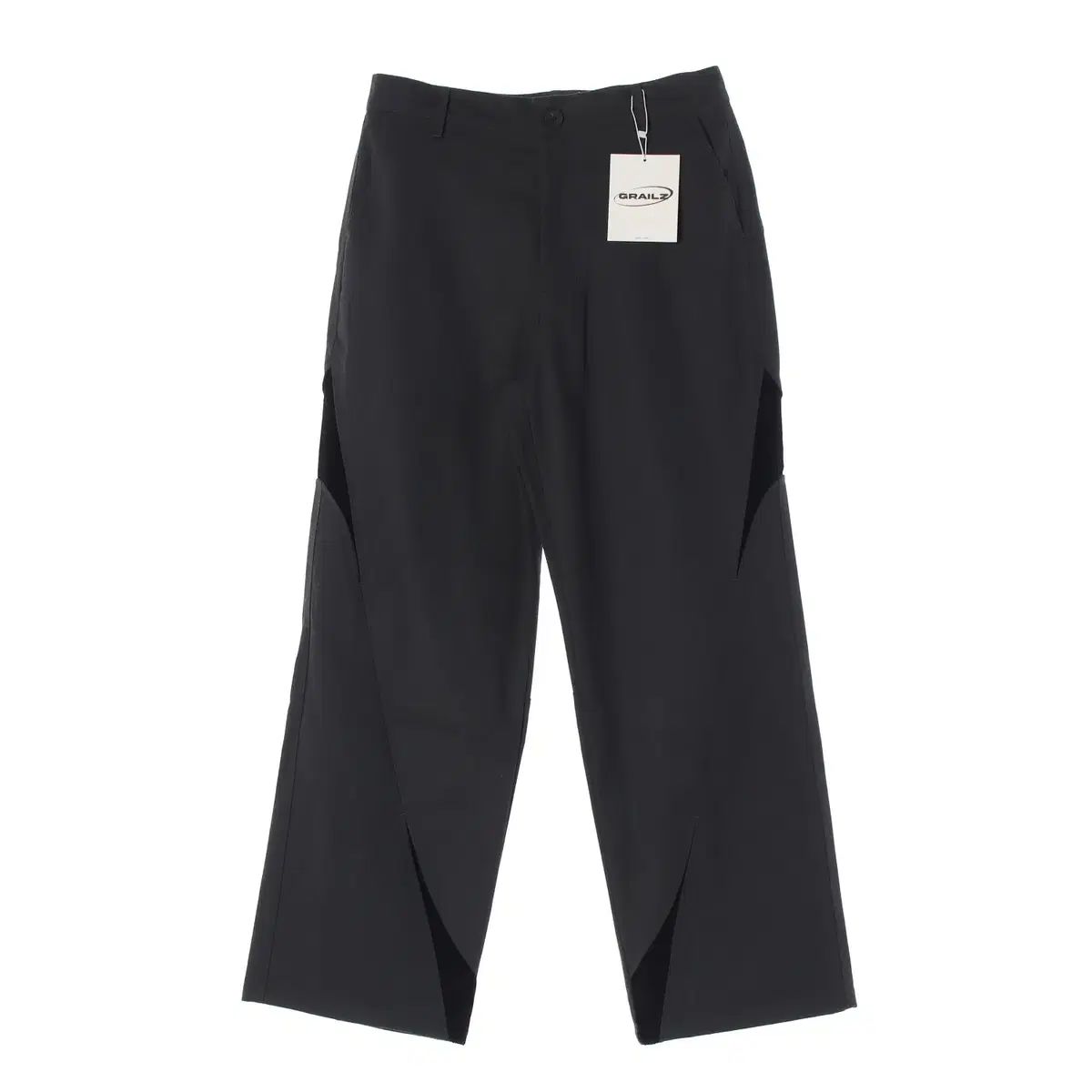 新品 L GRAILZ (グレイルズ) チャコールグレー 黒 ハイブリッド ワイドパンツ