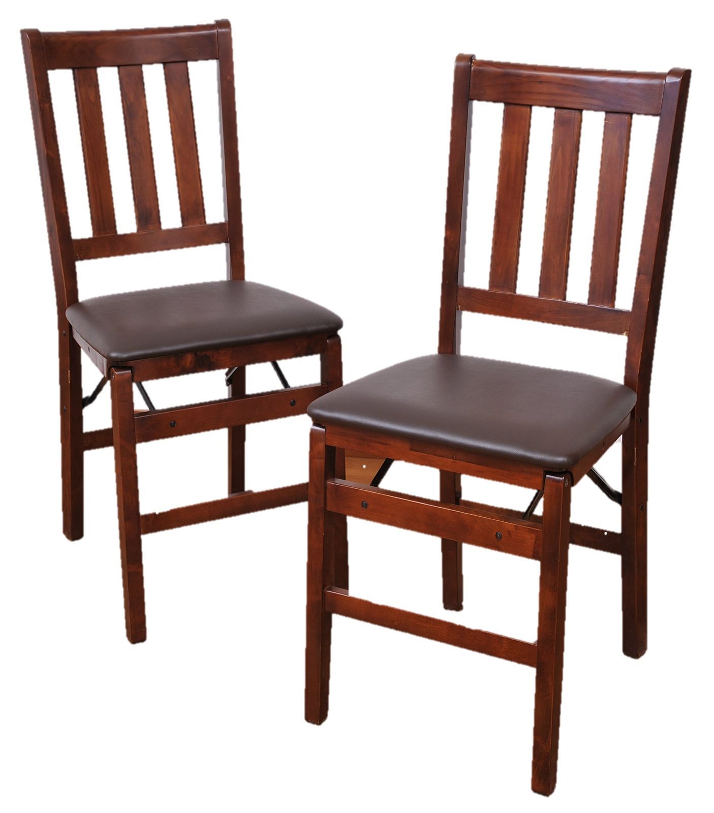 2脚組 折りたたみダイニングチェア ダークブラウン ビータ(Vita)