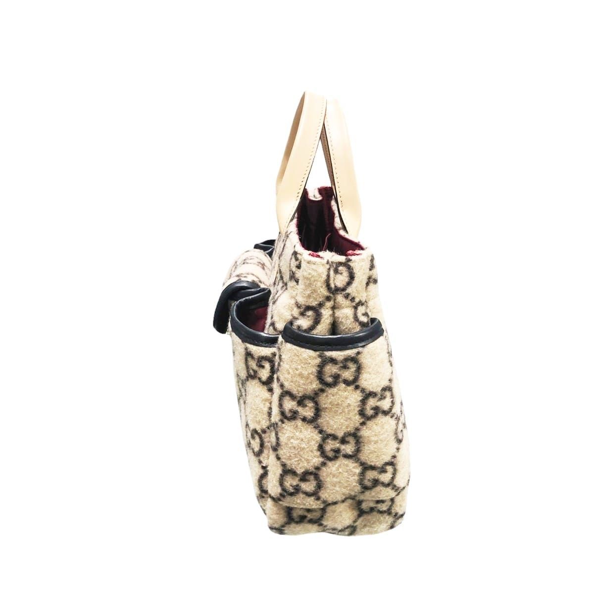 中古】 GUCCI グッチ ハンドバッグ GGウール 628159 チルドレンズ GG 
