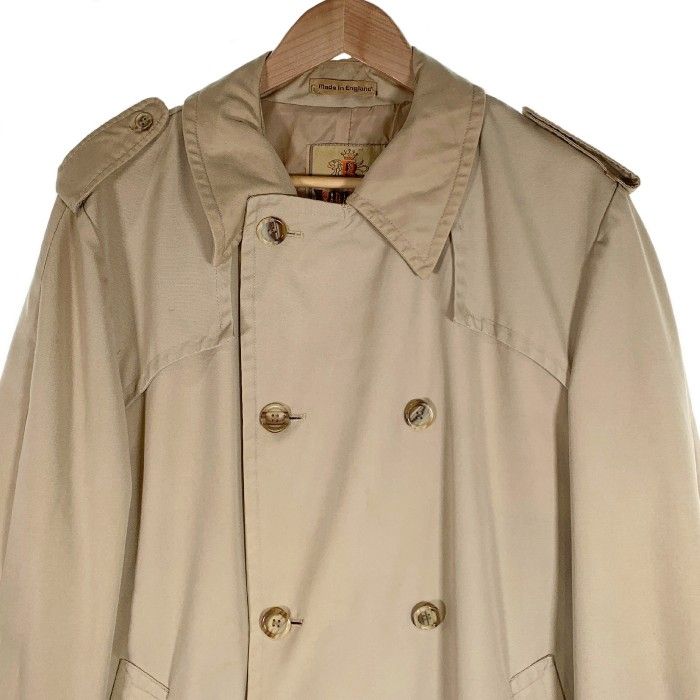 80's/BARACUTA/バラクータ/トレントコート/ベージュ系【38REG】 BARACUTA バラクータ トレンチコート ベージュ ベルト欠品 Size