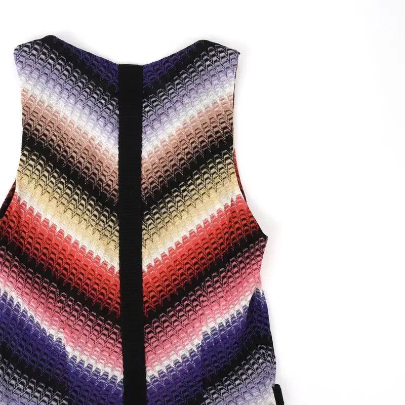 MISSONI(ミッソーニ) 山形そで章 ノースリーブ レーヨン ジップ