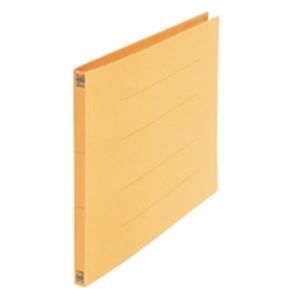 (業務用5セット) プラス フラットファイル/紙バインダー 【B4/2穴 10冊入り】 ヨコ型 012N イエロー(黄) &times;5セット