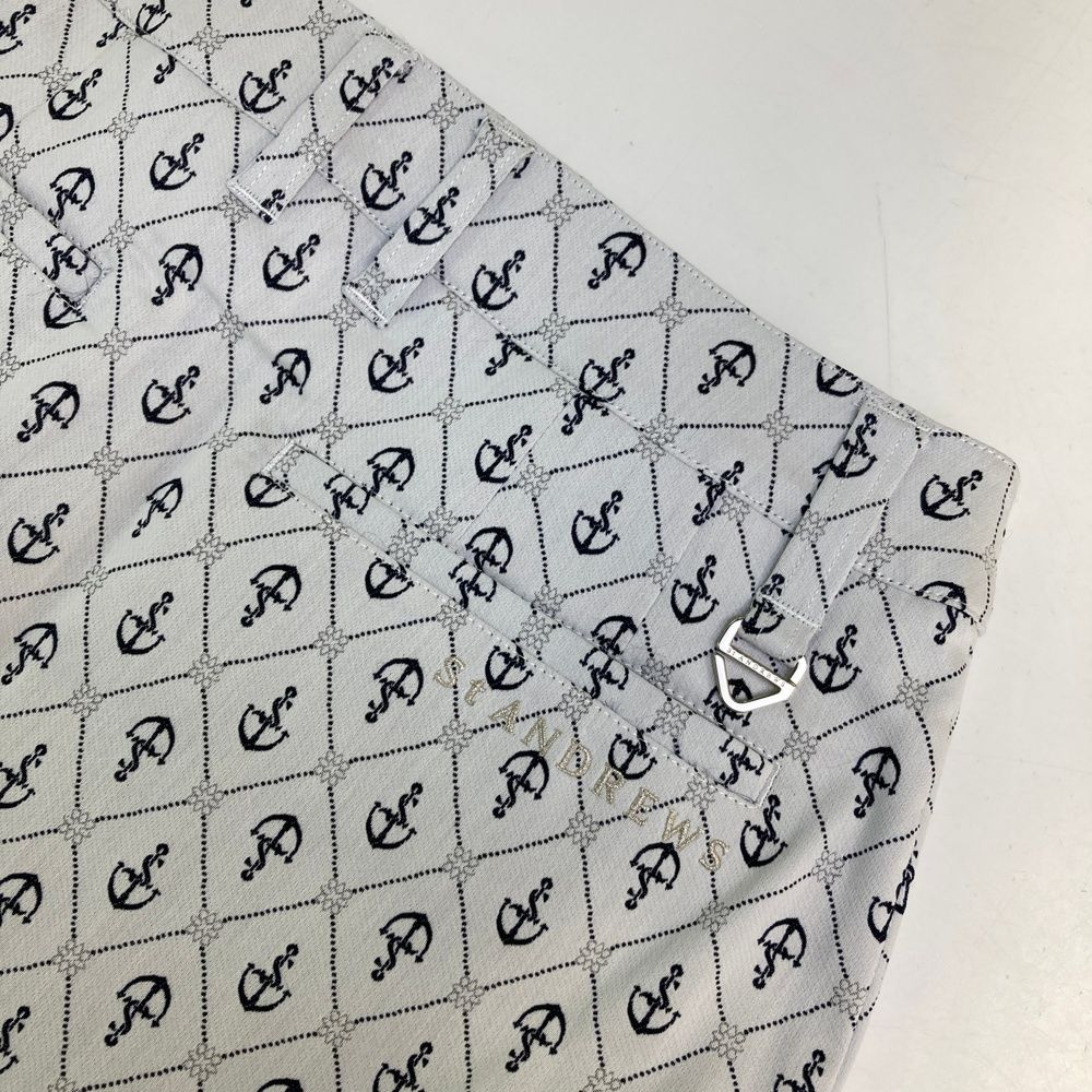 新作アイテムが満載。 サイズ S ST ANDREWS セントアンドリュース 2025年モデル スカート 総柄 ホワイト系 240101537779 ゴルフウェア レディース ストスト 運