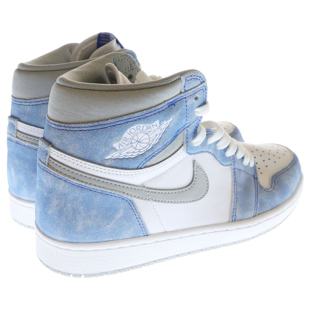 Air Jordan ハイカットスニーカー ホワイト/グレー/ブルー ナイキ AIR JORDAN 1 RETRO HIGH OG レザー×スエード ハイカット