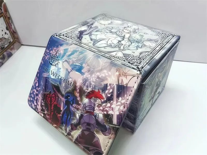遊戯王 白銀の城のラビュリンス レザーデッキケース デッキケース 迷宮城の白銀姫 白銀の城のラビュリンス 遊戯王