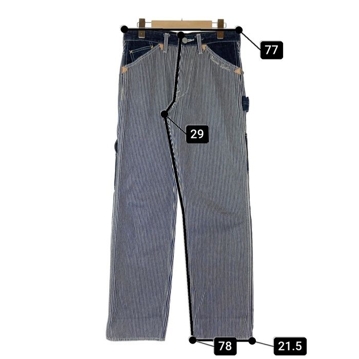 ☆vanson バンソン ストライプ ペインターパンツ ネイビー