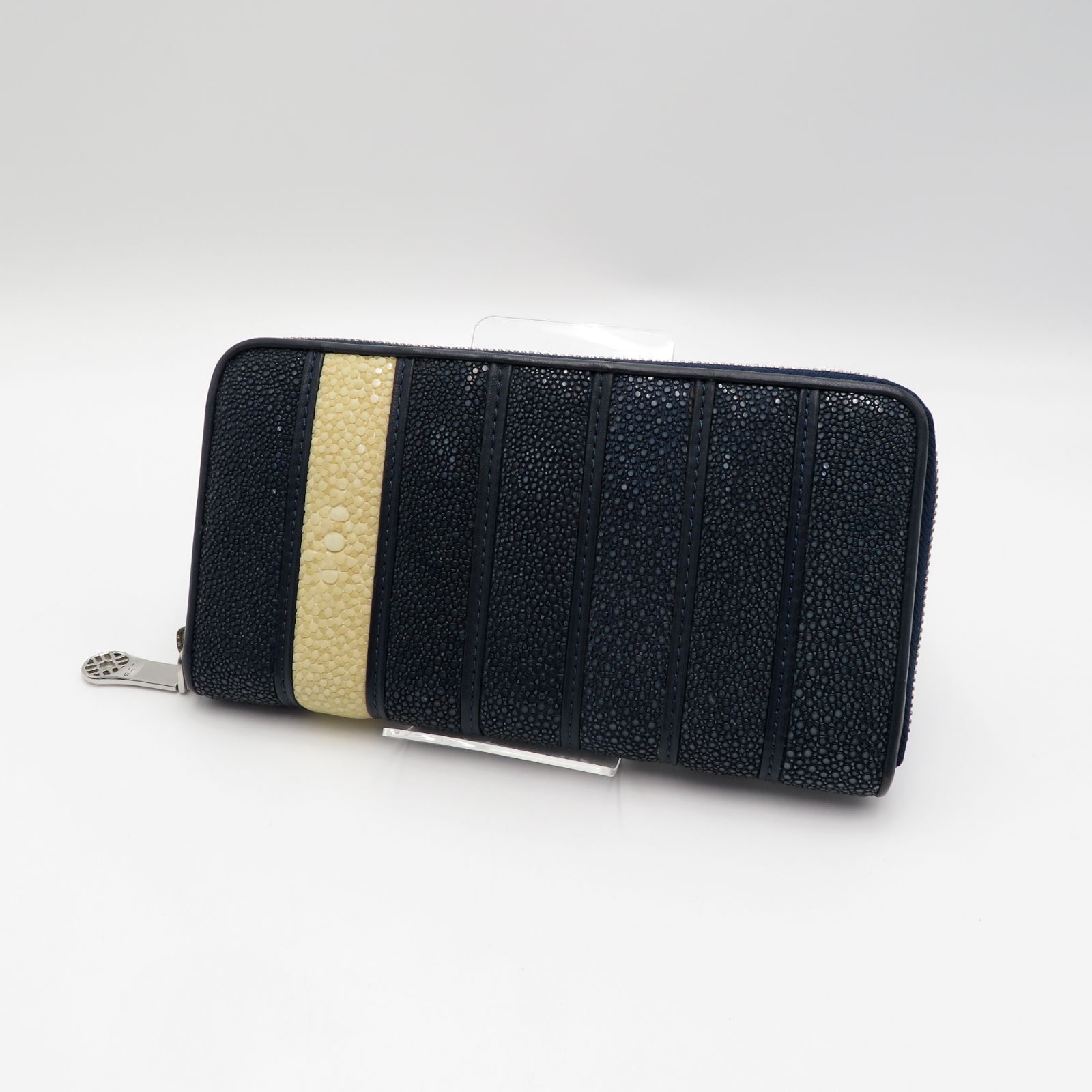 ムータ ガルーシャ ネイビー 長財布 ガルーシャ・7ラインLARGE ZIP長