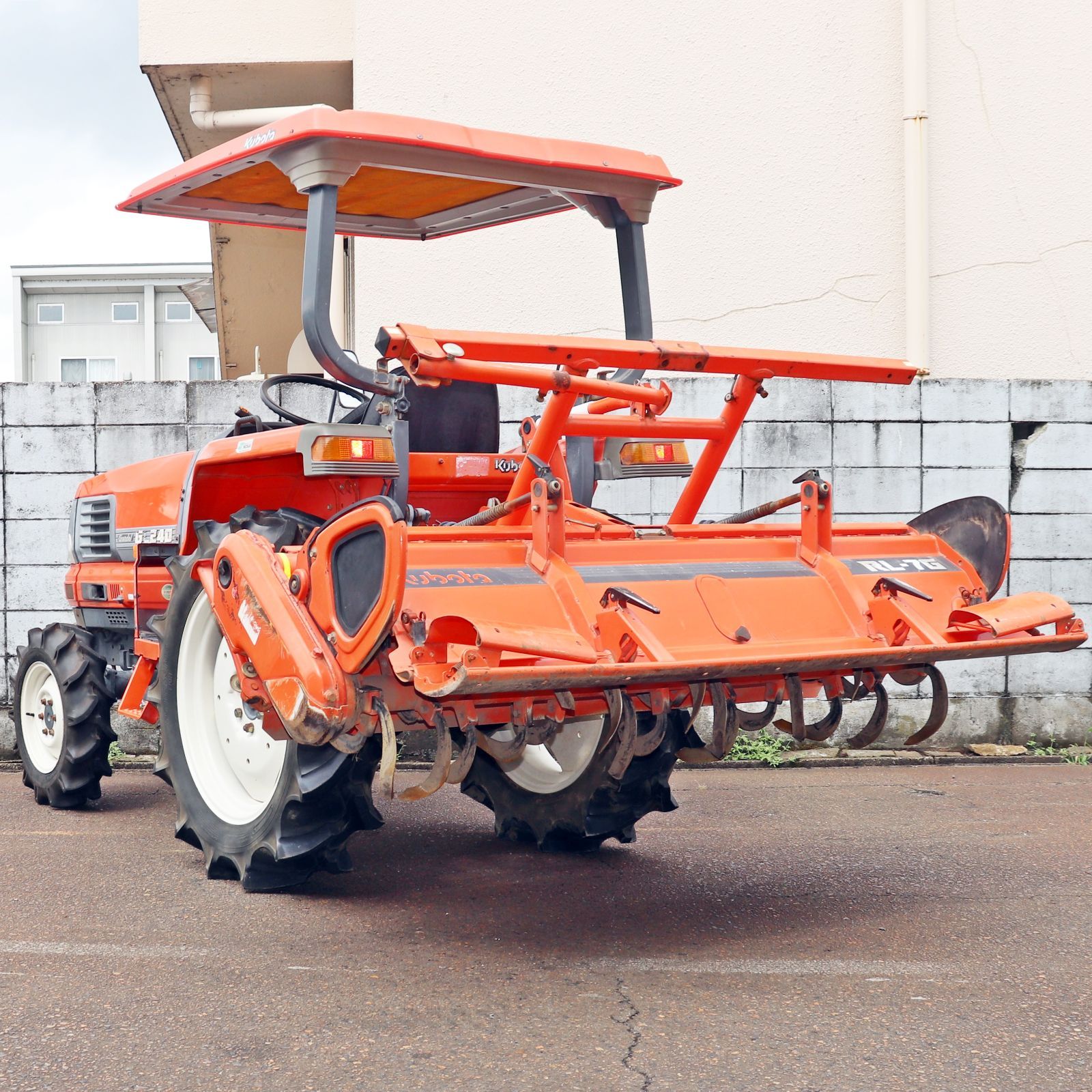 新潟発 クボタ トラクター GL240 RL7G ロータリーセット 24馬力