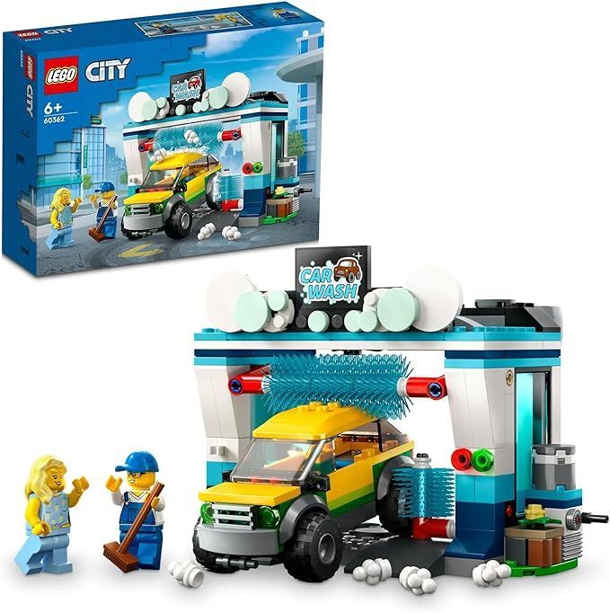 レゴ(LEGO) シティ ドライブスルー洗車機 おもちゃ 玩具 プレゼント 誕生日 ブロック 知育 クリスマス 男の子 女の子 子供 6歳 7歳 8歳 9歳 街づくり 乗り物 車 ミニカー 60362