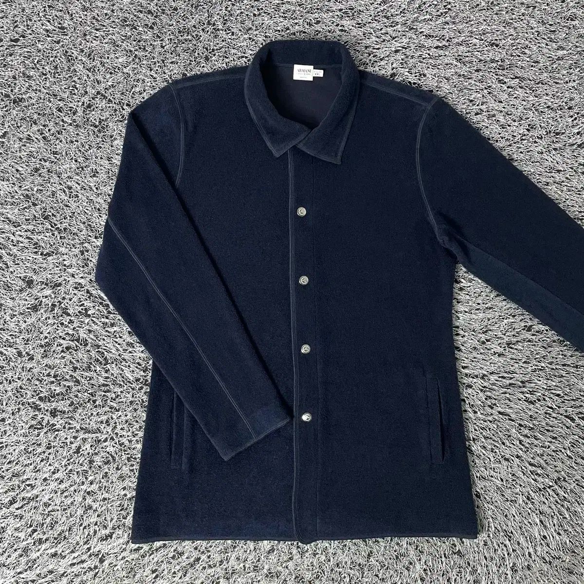 【雷市場（ポンジャン）商品韓国直送】 ARMANI ARMANI(アルマーニ) ARMANI COLLEZIONI(アルマーニコレツォーニ) フレンチテリー フリース ジャケット オーバーサイズ