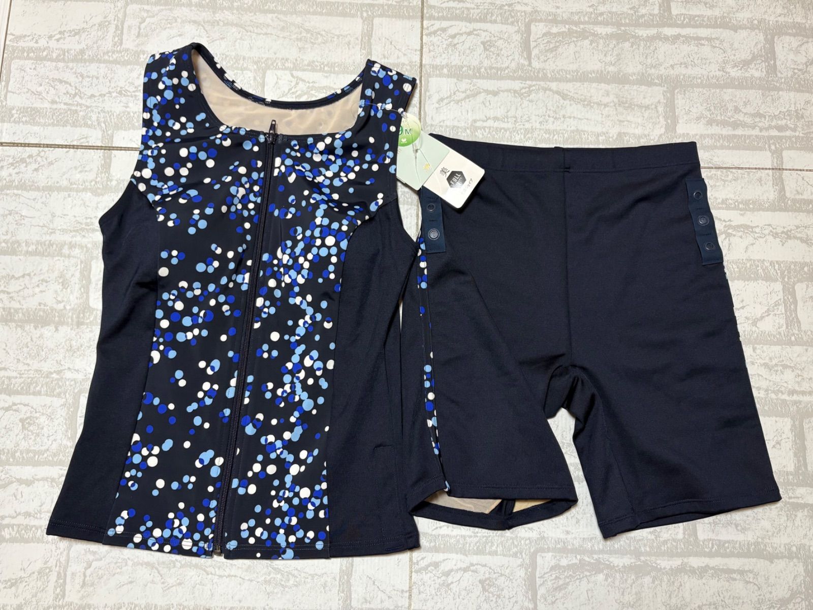 ALENCY ターコイズ セパレート水着 ALENCY アレンシー 水着 ラメニット