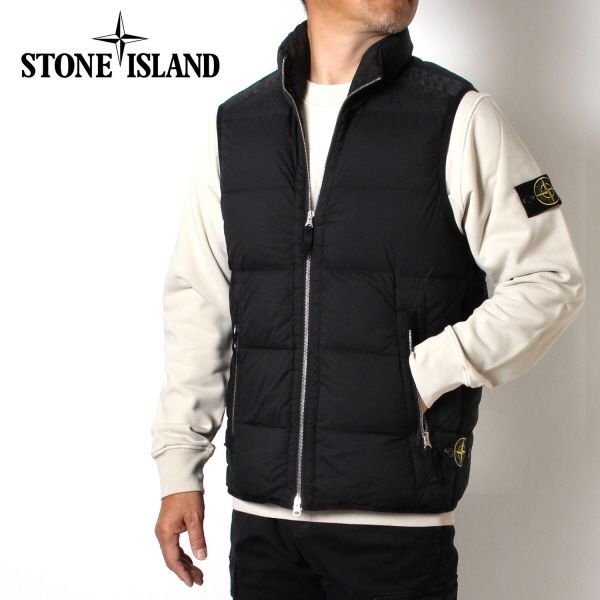 ストーンアイランド STONE ISLAND バッジワッペン付き ダウンベスト