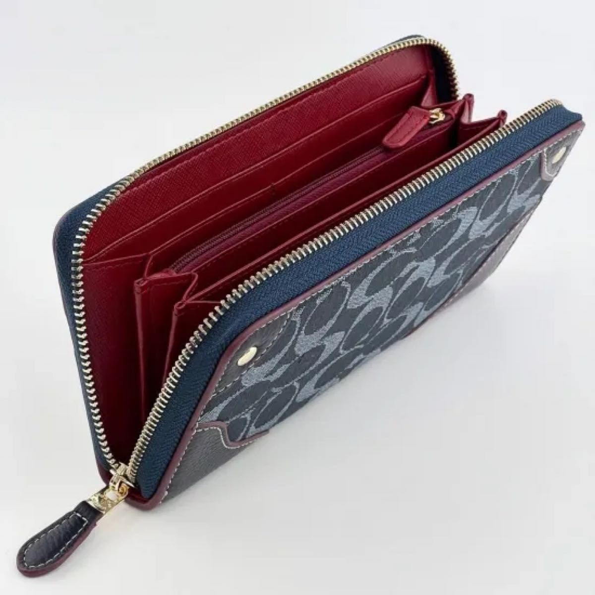 COACH コーチ 財布 レディース 長財布 シグネチャー ジャカード