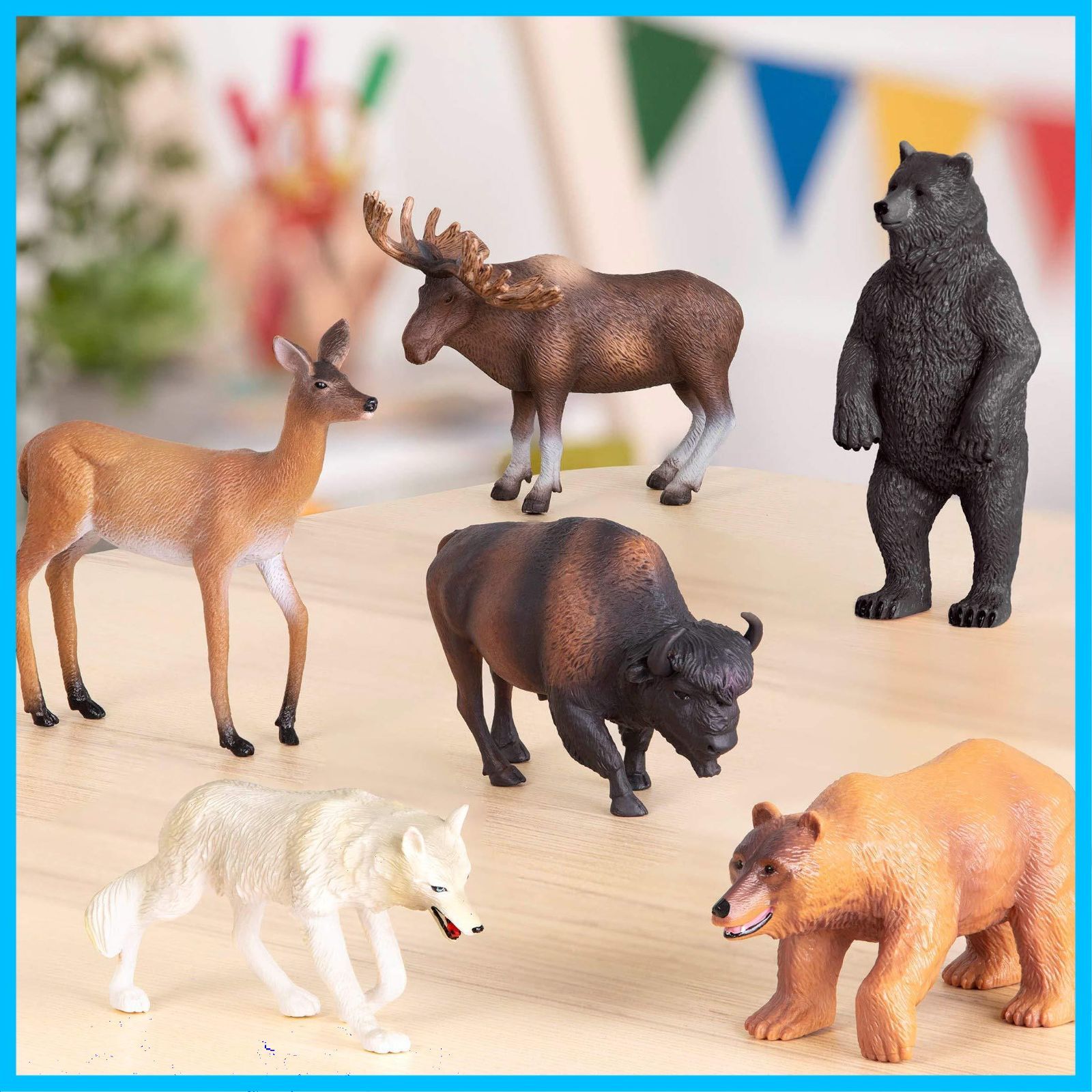 ハリネズミ　ヘラジカ　オオカミ　クマ　マルチカバー　ラグ　185x125 ハリネズミ ヘラジカ オオカミ クマ マルチカバー ラグ 185x125